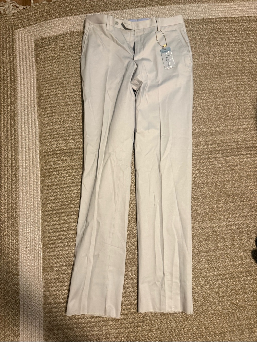 Santorelli Light Gray Men's Dress Pants